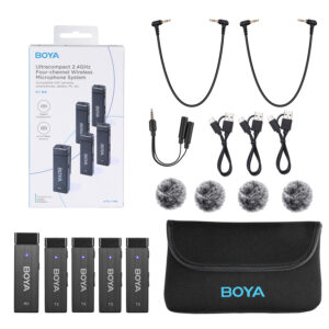 BY-W4 Wireless microphone 1RX-4TX TRRS-TRS
