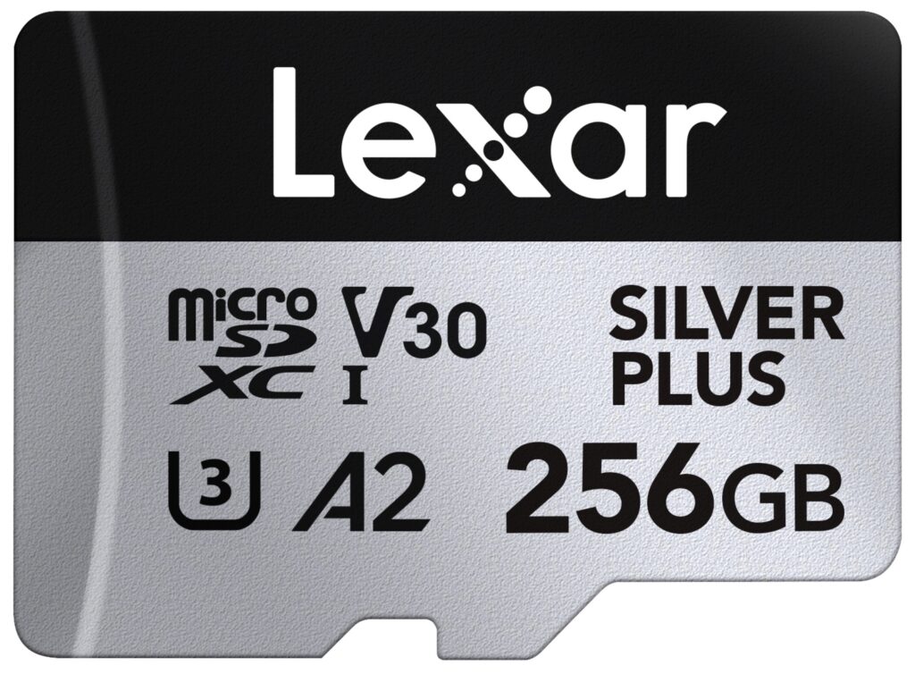 microSDXC Silver Plus UHS-1 256GB V30 R205/W150MB/s