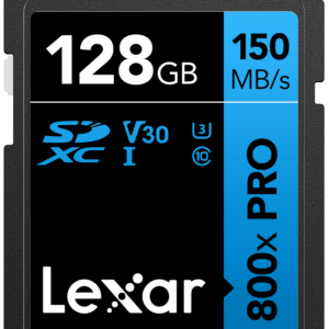 SDXC 800x PRO Blue Series 128GB UHS-1 V30 – Read 150MB/s