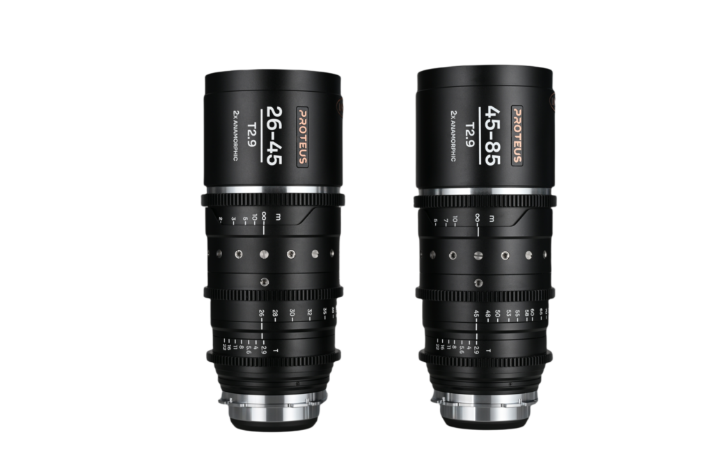 Proteus Zoom 2X Anamorphic 2-Lens Bundle (26-45mm,45-85mm) – Silver (Meter)