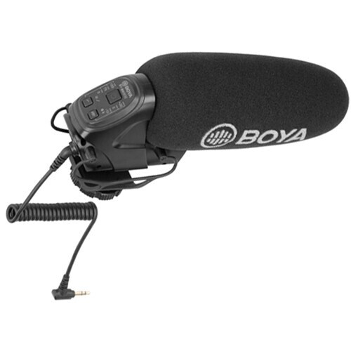 BY-BM3032 shotgun microphone left and right sound output