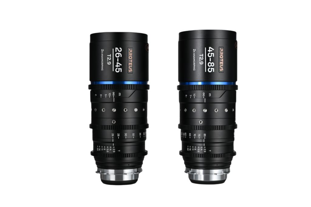 Proteus Zoom 2X Anamorphic 2-Lens Bundle (26-45mm,45-85mm) – Blue (Meter)