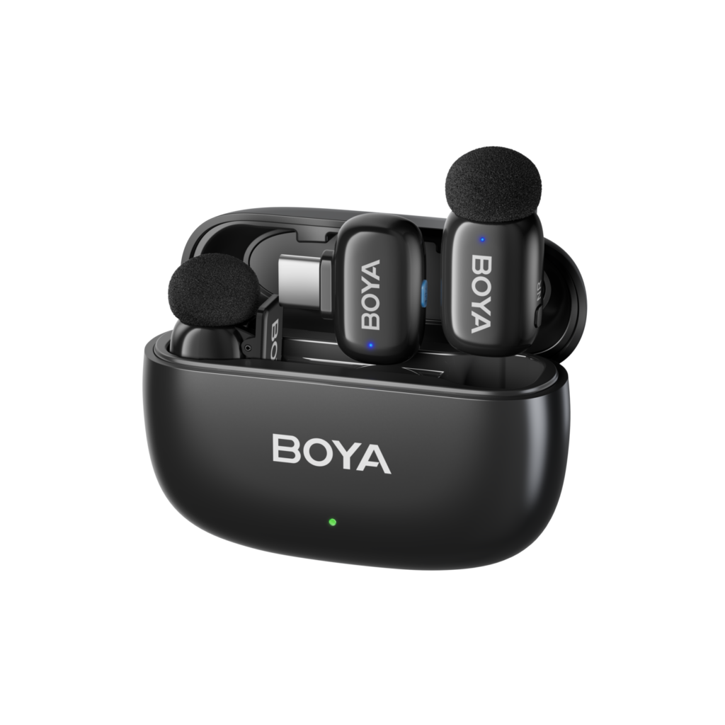 Mini-14 – 2.4 GHz Ultra-Mini Wireless Microphone (Black, USB-C) – 2TX + 1RX
