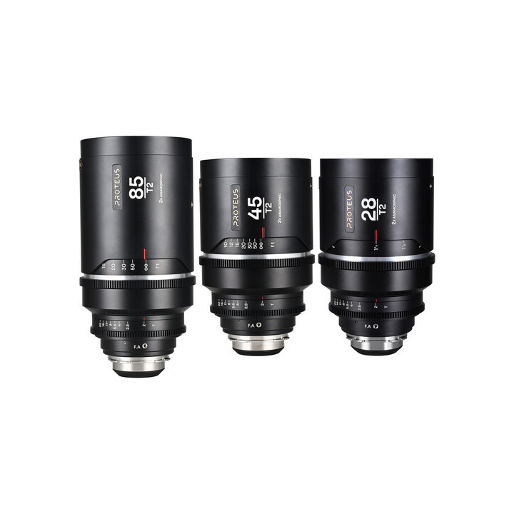 Proteus Flex 2X Anamorphic 3-Lens Bundle Set A (28mm, 45mm, 85mm) – (Meter)