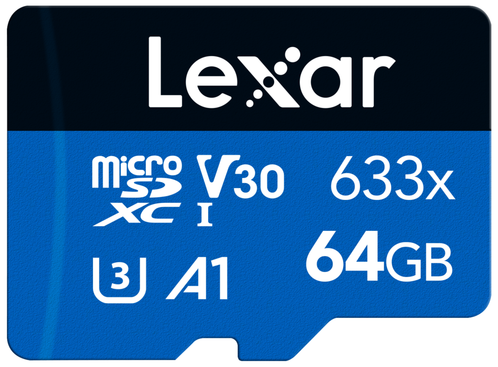 microSD Blue Series UHS-I 633x 64GB V30