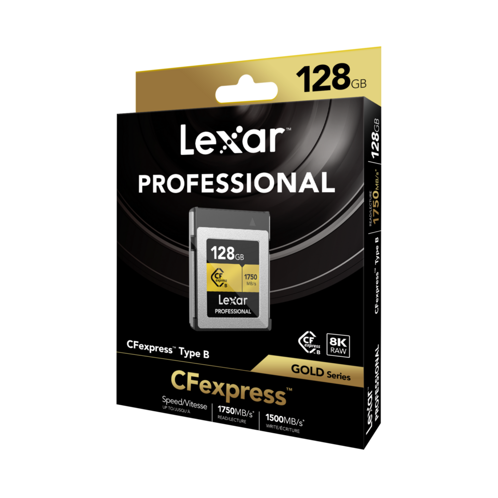 CFexpress PRO Type B Gold series 128GB – R1750/W1500MB/s