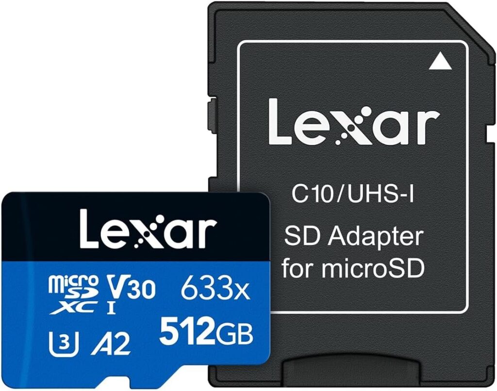 microSD Blue Series UHS-I 633x 512GB V30