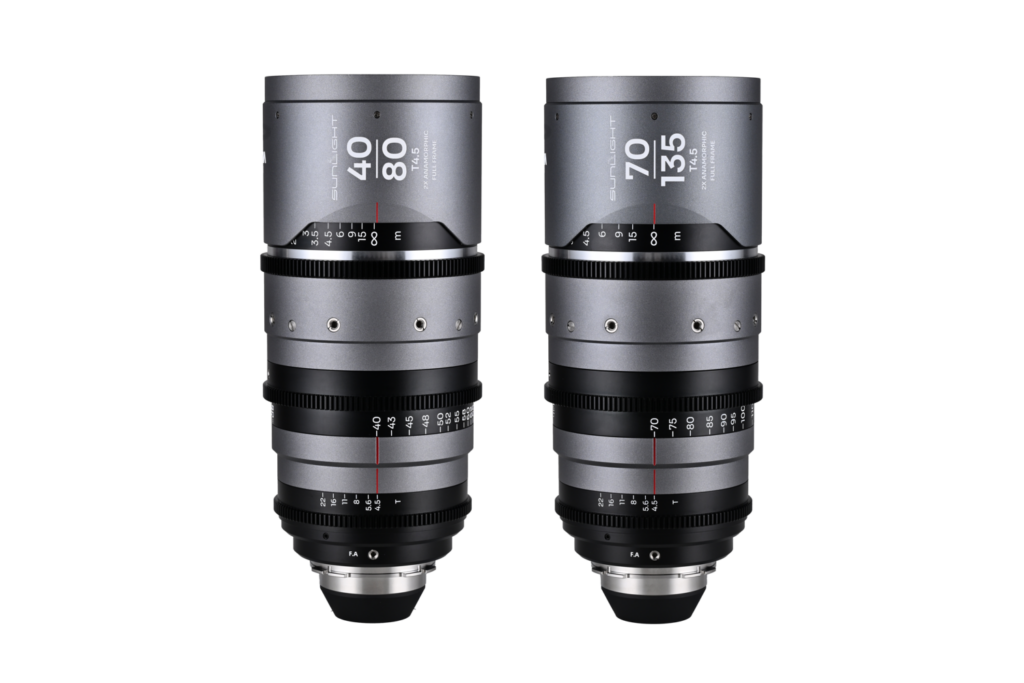 Sunlight 2X Anamorphic Zoom 2-Lens Bundle PL (40-80mm,70-135mm) (Silver)
