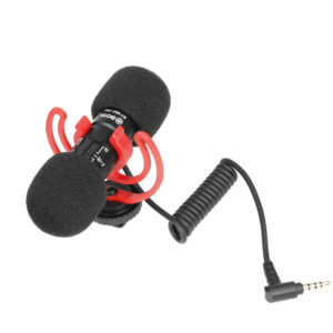 BY-MM1 PRO dual shotgun microphone front and back
