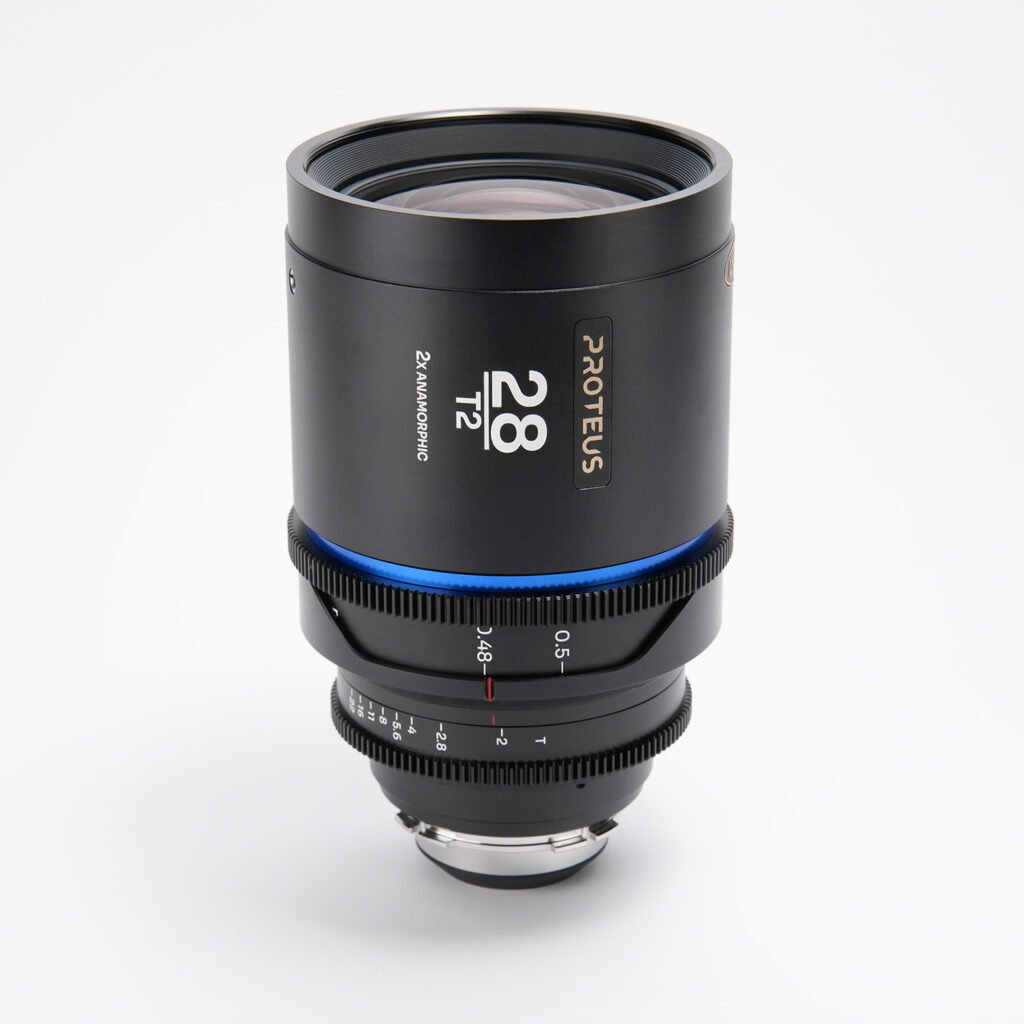 Proteus 2X Anamorphic 28mm T2 – Blue (Feet) – Arri PL/Canon EF