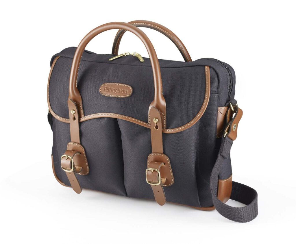 Thomas Brief Case – Black Fibrenyte/Tan