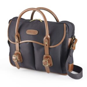Thomas Brief Case – Black Fibrenyte/Tan