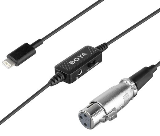 BY-BCA7 XLR to lightning connection