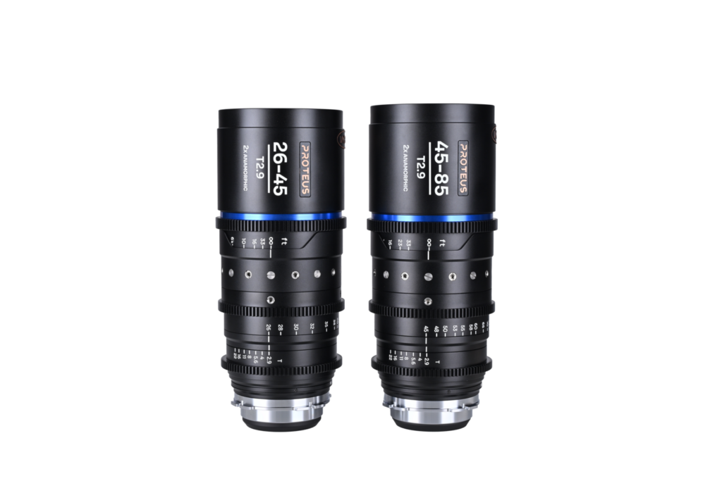 Proteus Zoom 2X Anamorphic 2-Lens Bundle (26-45mm,45-85mm) – Blue (Feet)
