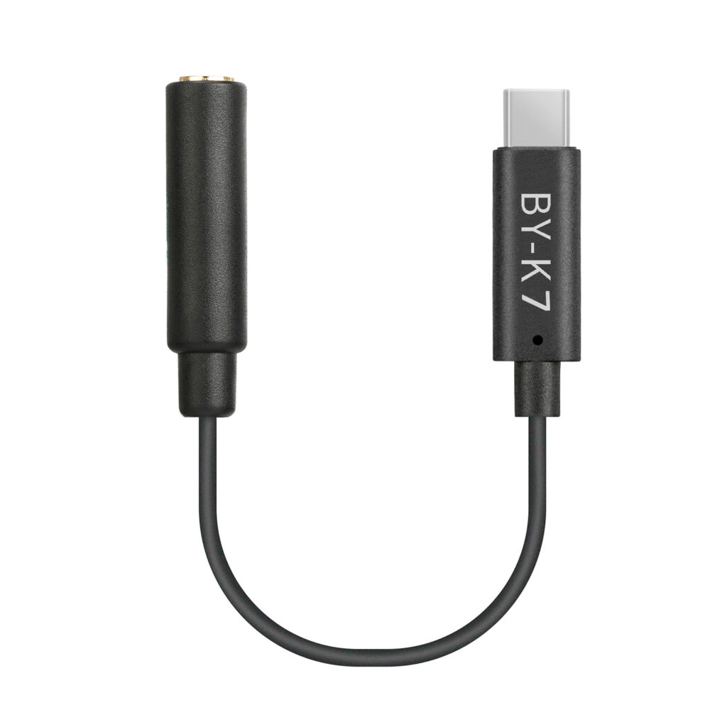 BY-K7 – 3.5mm TRS to USB-C for DJI OSMO Action