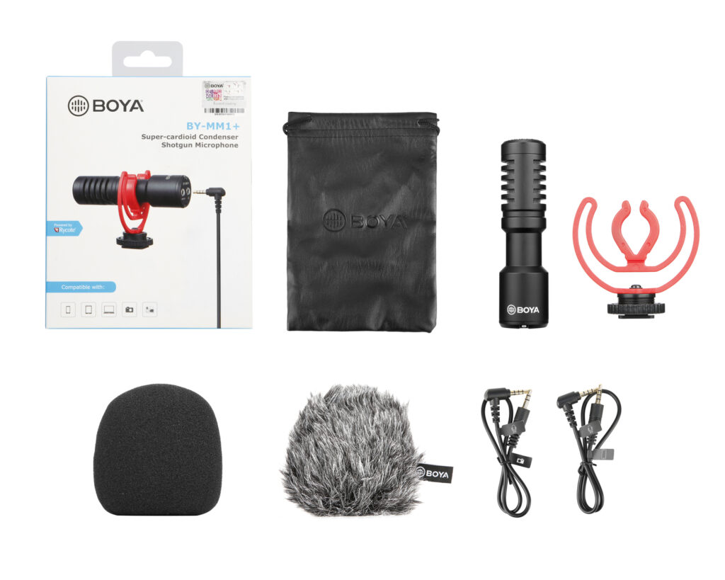 BY-MM1+ cardioid video mic for smartphones & DSLR’s