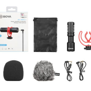BY-MM1+ cardioid video mic for smartphones & DSLR’s