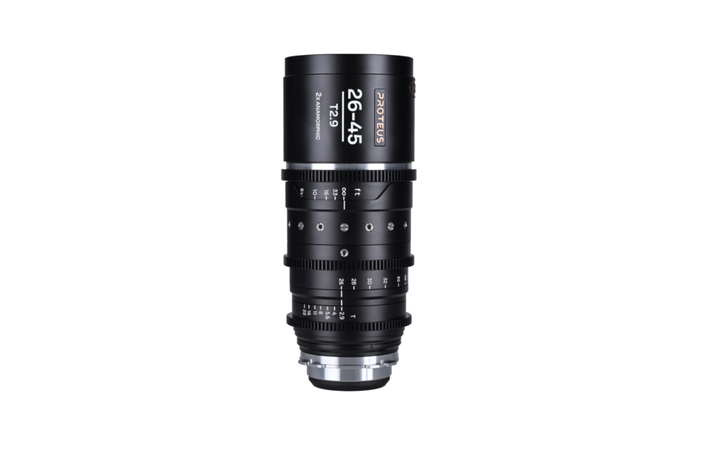 Proteus Zoom 2X Anamorphic 26-45mm T2.9 – Silver (Feet)