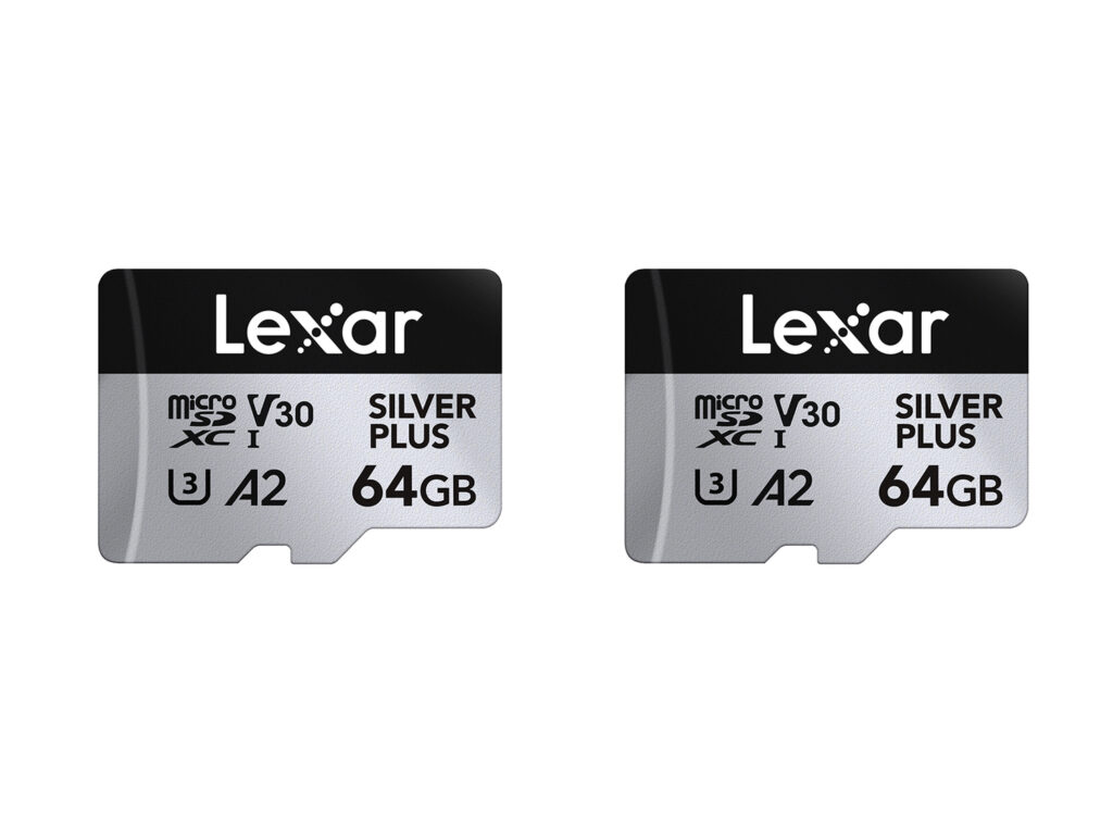 microSDXC Silver Plus UHS-1 64GB V30 R205/W100MB/s – 2PACK