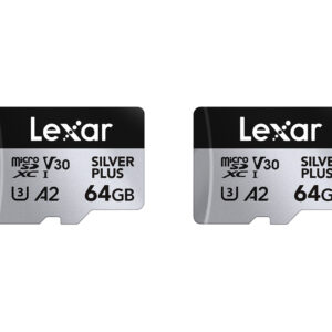 microSDXC Silver Plus UHS-1 64GB V30 R205/W100MB/s – 2PACK