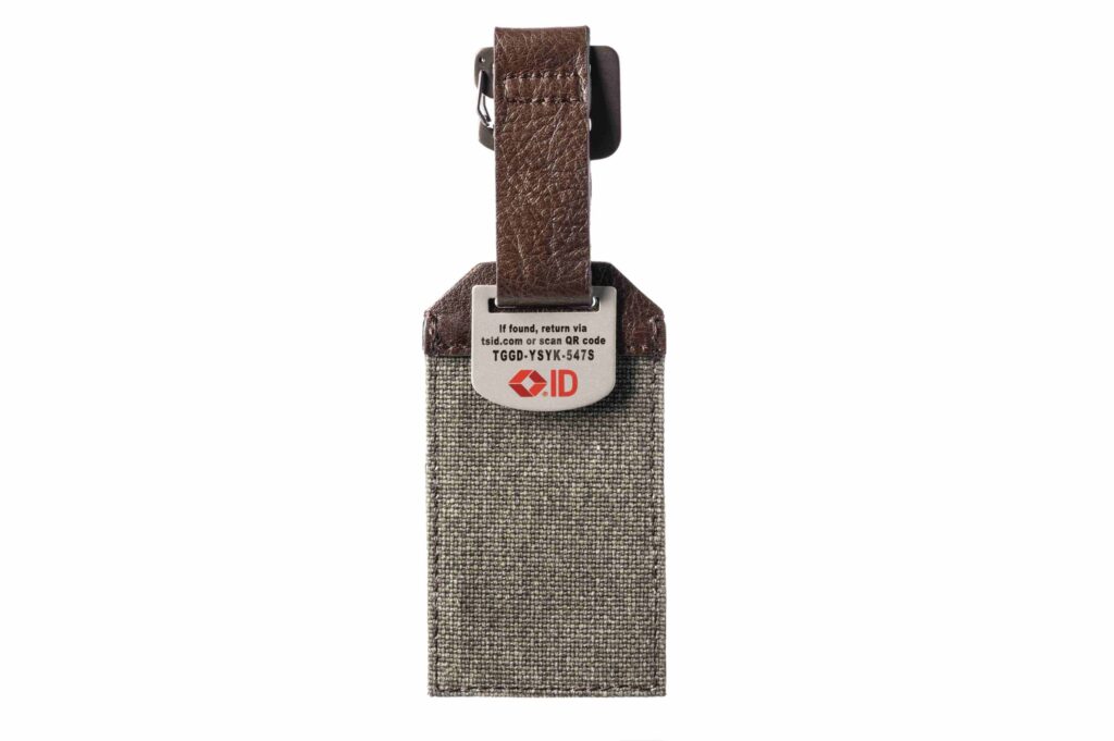 Retrospective luggage tag