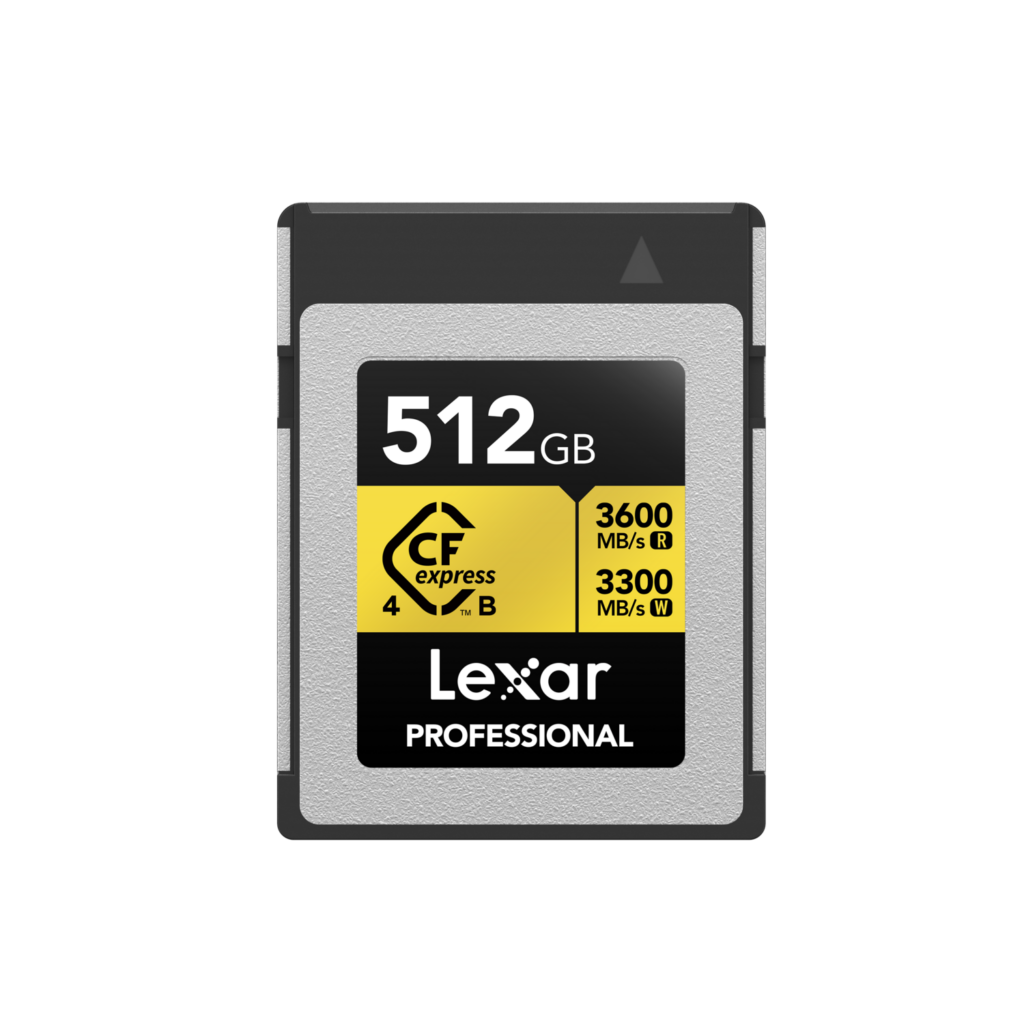 CFexpress PRO Type B GOLD 4.0 series 512GB – R3600/W3300MB/s