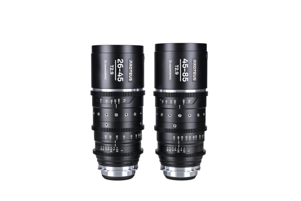 Proteus Zoom 2X Anamorphic 2-Lens Bundle (26-45mm,45-85mm) -Silver (Feet)