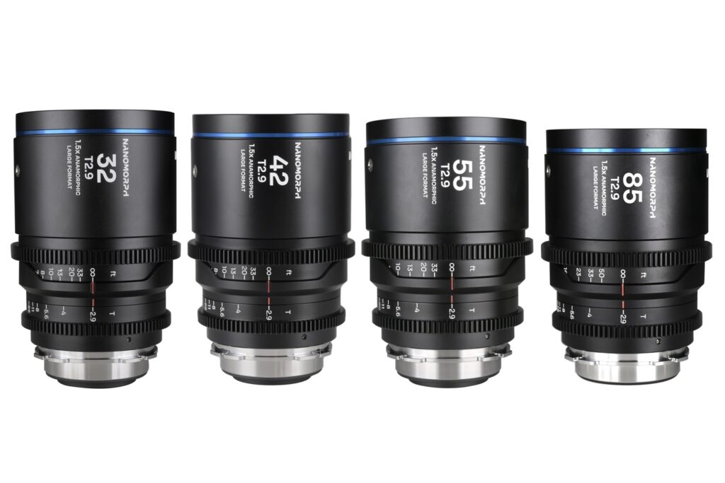 Nanomorph LF 4-Lens Bundle (32mm, 42mm, 55mm, 85mm) (Blue) Arri PL/Canon EF