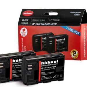 HL-E6P Twin Pack Canon 2000 mAh