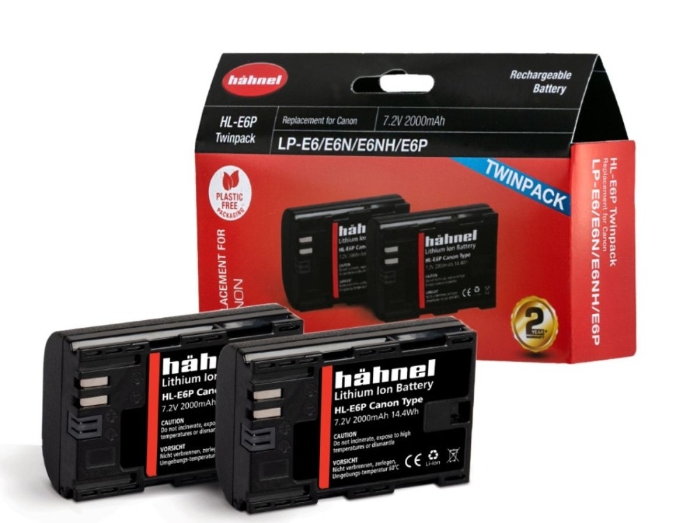 HL-E6P Twin Pack Canon 2000 mAh