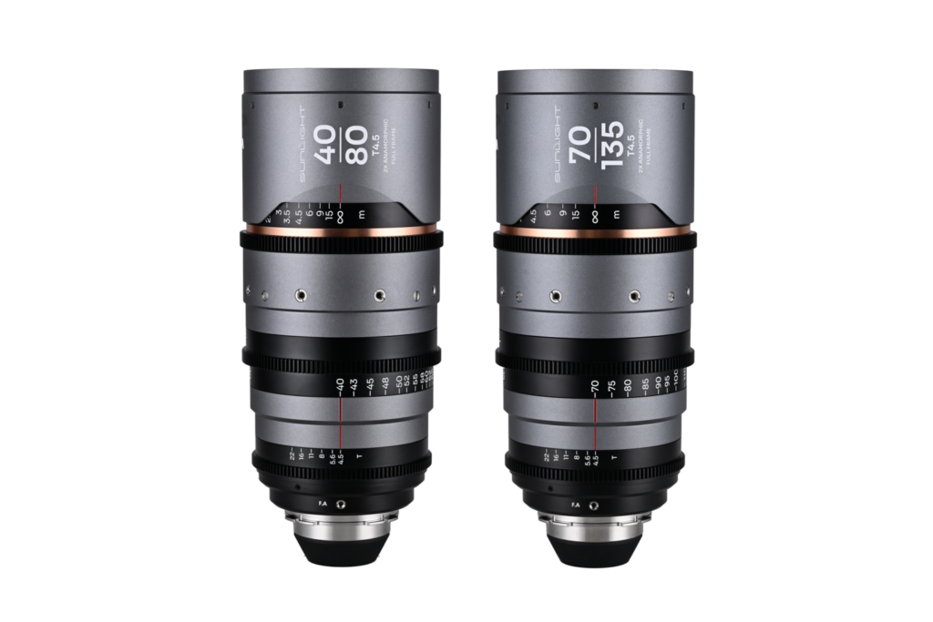 Sunlight 2X Anamorphic Zoom 2-Lens Bundle PL (40-80mm,70-135mm) (Amber)