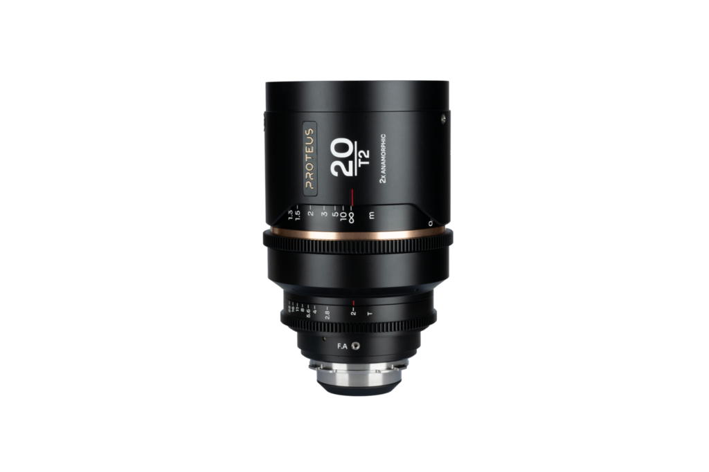 Proteus 2X Anamorphic 20mm T2 PL/EF – Amber (Meter)