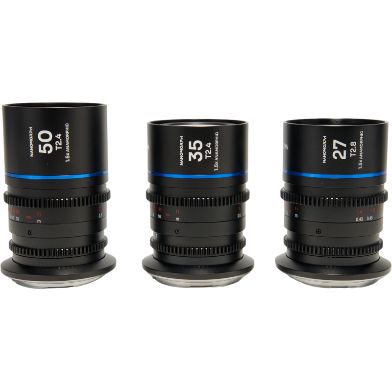 Nanomorph S35 Prime 3-Lens Bundle (27,35,50mm) (Blue) Canon RF