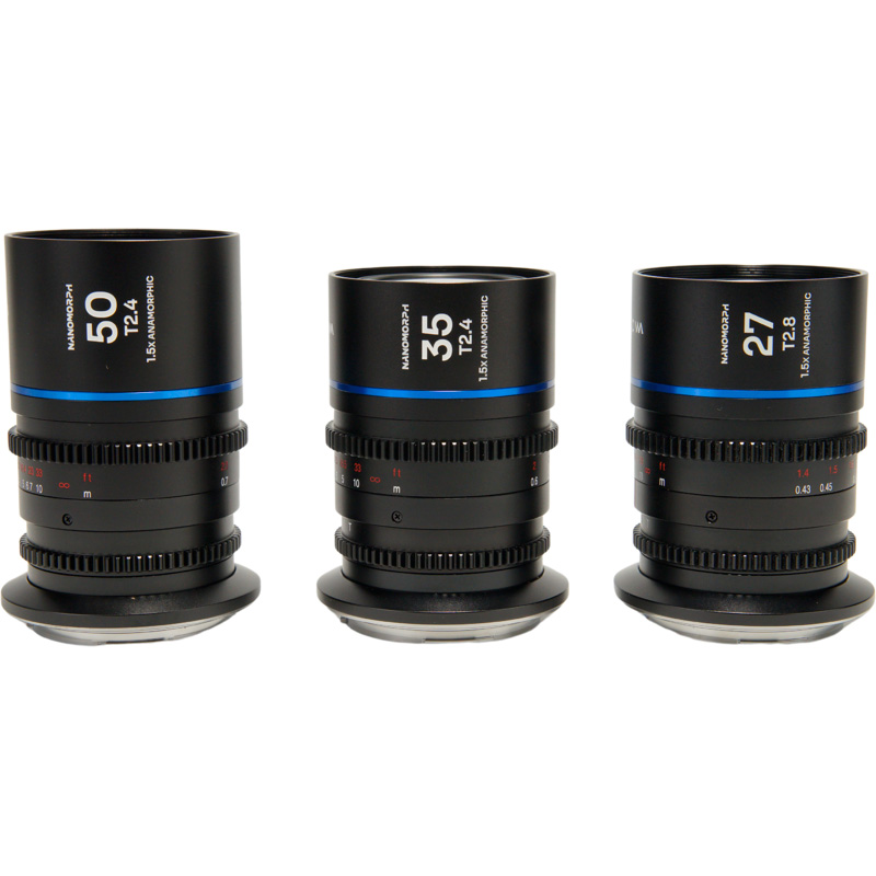 Nanomorph S35 Prime 3-Lens Bundle (27,35,50mm) (Blue) L-mount