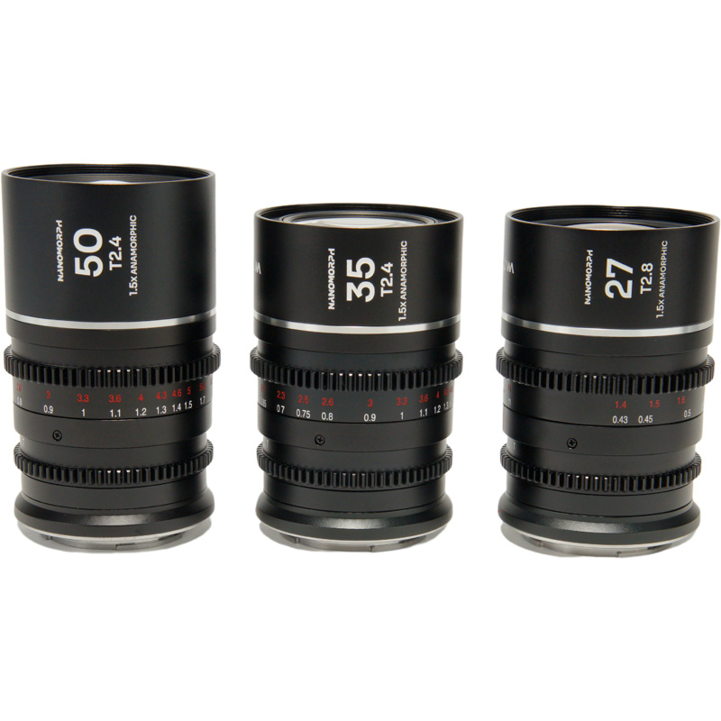 Nanomorph S35 Prime 3-Lens Bundle (27,35,50mm) (Silver) Sony E