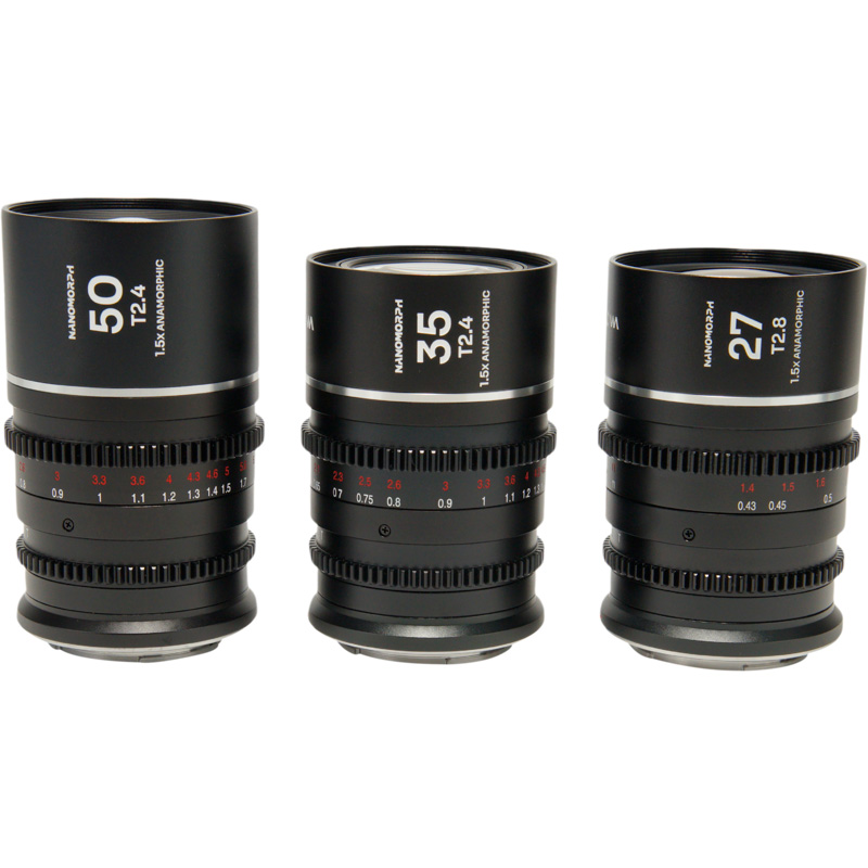 Nanomorph S35 Prime 3-Lens Bundle (27,35,50) (Silver) Canon RF