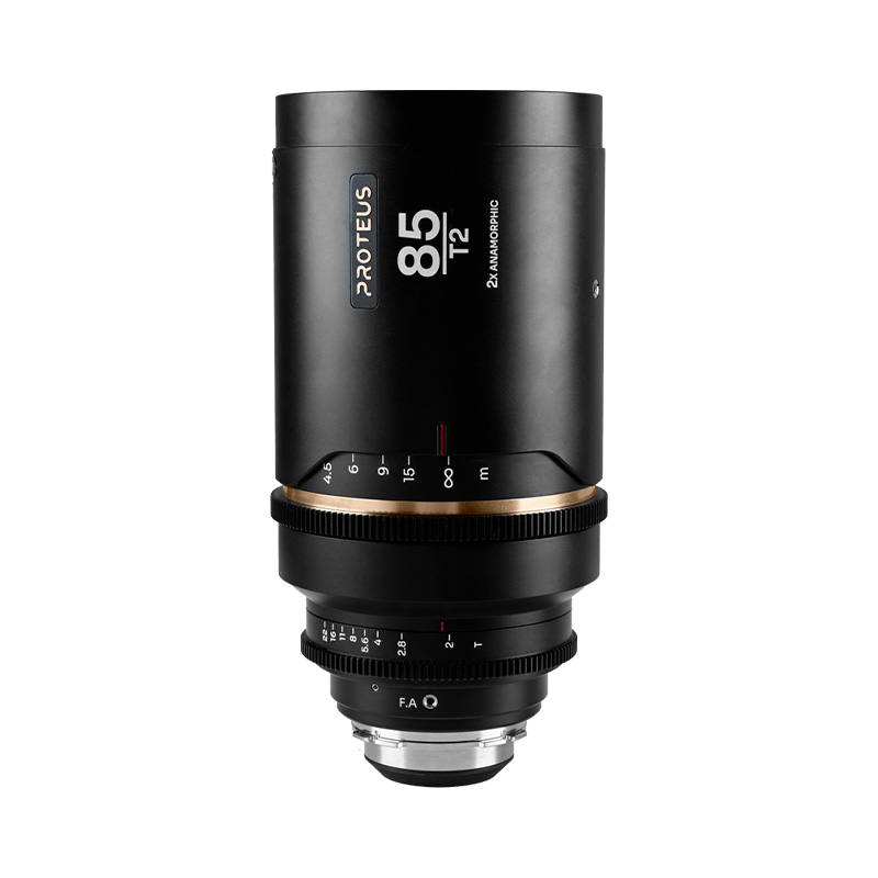 Proteus 2X Anamorphic 85mm T2 – Amber (Meter) – PL+EF