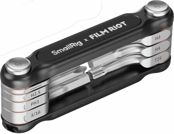 4374 x FILM RIOT 7-in-1 Detent Folding Multi-Tool Kit (Black)
