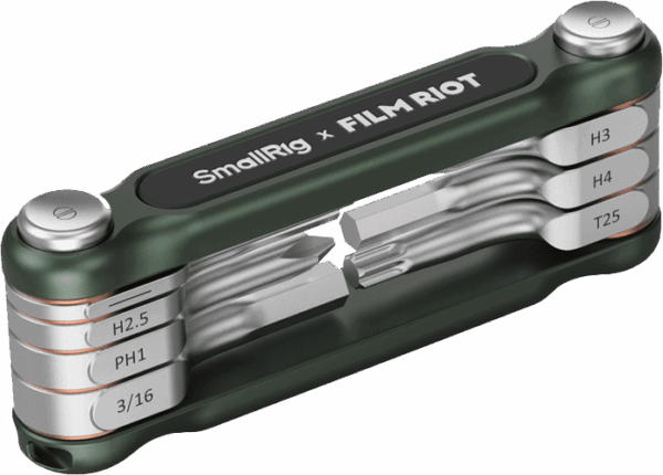 4812 x FILM RIOT 7-in-1 Detent Folding Multi-Tool Kit (Green)