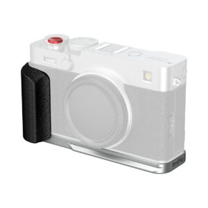 5447 L-Shaped Mount Plate with Silicone Handle for FUJIFILM X-E5 (Silver)