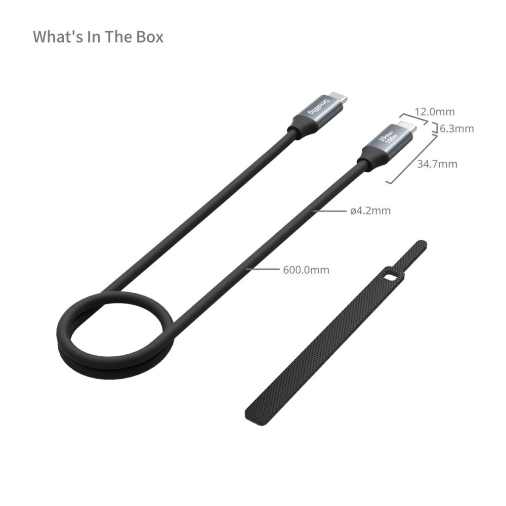 4789 USB-C (Straight) to USB-C (Straight) Data Cable (60cm)