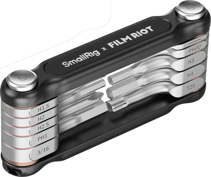 4375 x FILM RIOT 10-in-1 Detent Folding Multi-Tool Kit (Black)