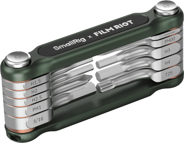 4814 x FILM RIOT 10-in-1 Detent Folding Multi-Tool Kit (Green)