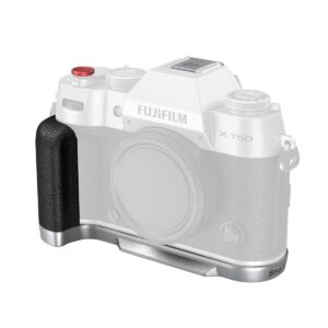 4713C L-Shape Mount Plate with Handle for FUJIFILM X-T50 (Silicone/Silver)
