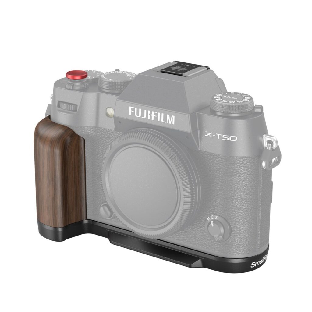 4784 Wooden L-Shape Grip for Fujifilm X-T50 Black
