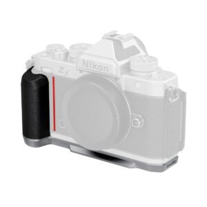 5706 L-Shaped Mount Plate with Silicone Handle for Nikon Z f (Silver)