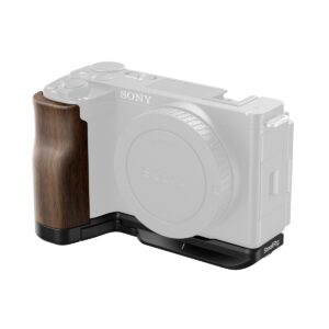 4864 L-Shape Mount Plate with Wooden Handle for Sony ZV-E10 II