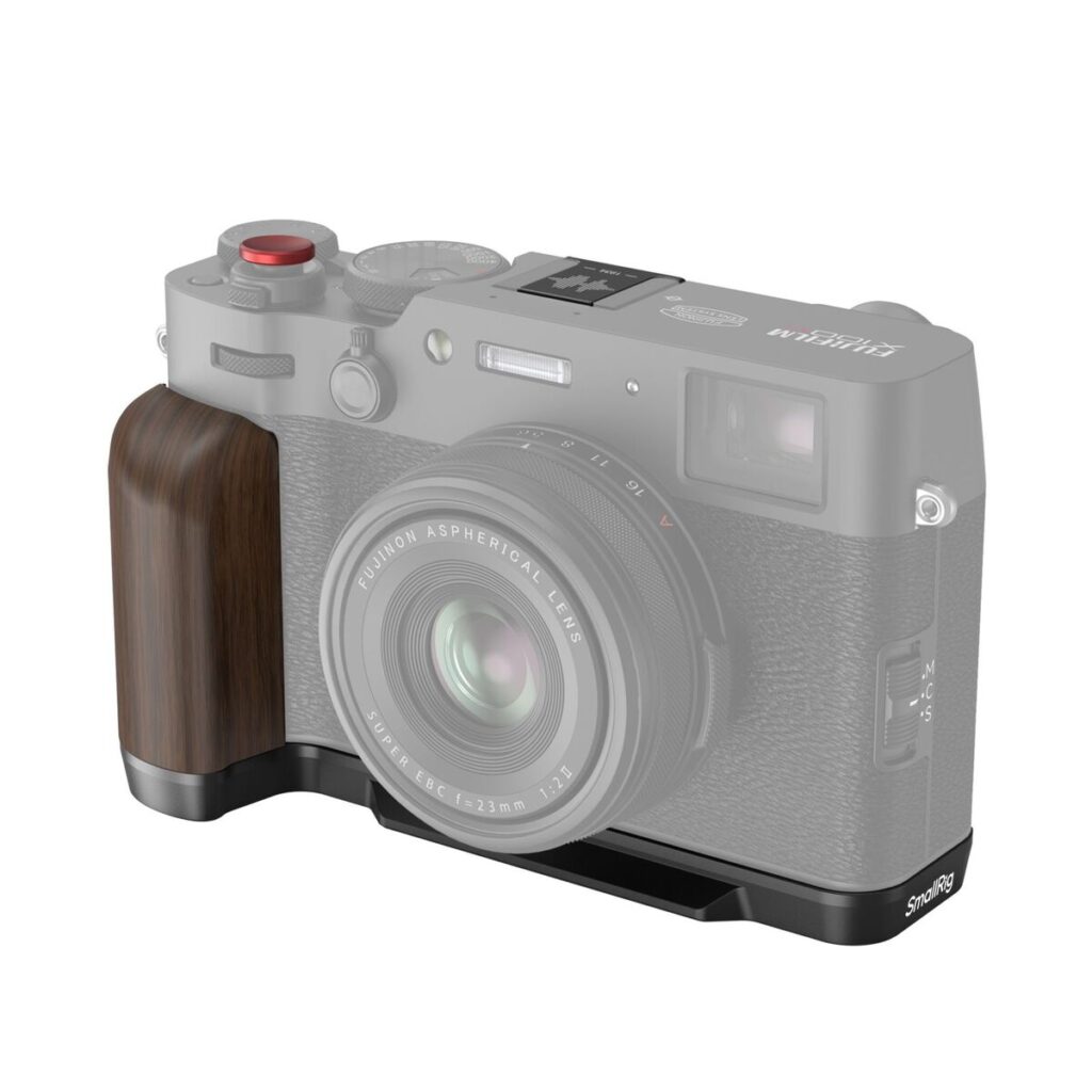 4805 Wooden L-Shape Grip for FUJIFILM X100VI / X100V (Black)