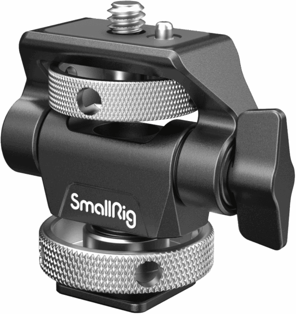 2905B Swivel and Tilt Adjustable Monitor Mount w Cold Shoe