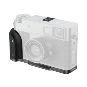 5217 L-Shaped Mount Plate with Silicone Handle for FUJIFILM X half (Charcoal Silver)